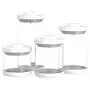 Boîte de Rangement en Verre 4 Tailles avec Couvercle Hermétique pour Thé, Aliments, Pots, Bouteilles, Épices, Couvercles à Vide, Boîte à Miel Boîte de Rangement en Verre 4 Tailles avec Couvercle Hermétique pour Thé, Aliments, Pots, Bouteilles, Épices, Couvercles à Vide, Boîte à Miel