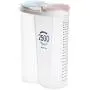 Boîte de rangement en plastique transparent pour aliments secs - Contenant de rangement pour grains, légumineuses (A)