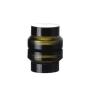 4Pcs Green Glass Jars with Inner Liners and black Lids Glass Cream Cosmetic Sample Empty Container Bottle Pot Case for Make Up Powder Lotion Creams Samples(15ml / 0.5 oz)