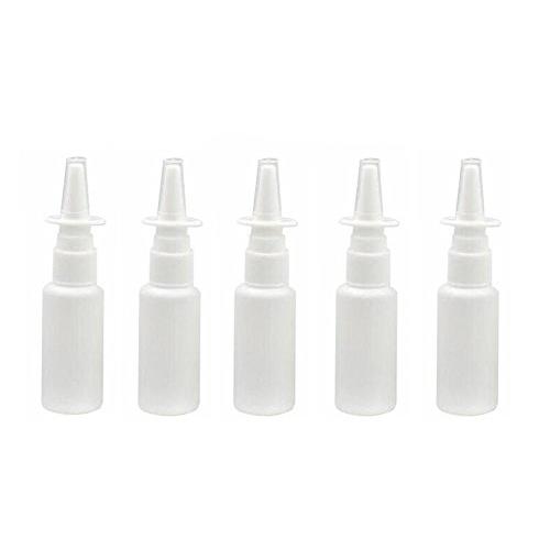 12PCS Plastic Nasal Spray Bottles-Refillable Cosmetic Makeup Perfume Storage Container Jars Pot (White) (30ml)