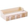 Kitchen Food Storage Jar Airtight Food Storage Kitchen Glass Jar Moisture-Proof Home Multi-Purpose Jam Bottle Cruet Drawer Spice Box Spice Jar Set (Color : Beige)