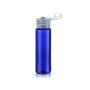 12PCS 30ML/1oz Empty Plastic Portable Flat Shoulder Flip Cap Bottles Cosmetic Dispenser Jar Travel Bottle For Essential Oil Toner Lotion Shampoo Perfume (Blue)