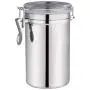 Cookie Jar Cereal Coffee Storage Containers Jar 304 Stainless Steel with Lids Airtight Bpa Free Large, Food Storage Containers Jar for Kitchen Pantry Organization Canister Candy Bulk, 1L
