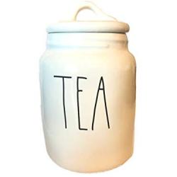 Rae Dunn Mini 6" Tea Ceramic Canister Large Letter