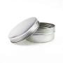 12Pcs 60ml/2oz Empty Silver Aluminum Tin Cans Round Metal Cosmetic Sample Jars Storage Containers with Twist Screw Top Lid Travel Tins for Tea Spices Eye Shadow Lip Balms Cream Candle Crafts Jewelry