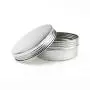 12Pcs 60ml/2oz Empty Silver Aluminum Tin Cans Round Metal Cosmetic Sample Jars Storage Containers with Twist Screw Top Lid Travel Tins for Tea Spices Eye Shadow Lip Balms Cream Candle Crafts Jewelry