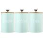 Canisters Storage Jars Sevenmore 3Pcs Tea Sugar Coffee Canisters Storage Jars Kitchen Spice Container Empty Jar
