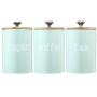 Canisters Storage Jars Sevenmore 3Pcs Tea Sugar Coffee Canisters Storage Jars Kitchen Spice Container Empty Jar