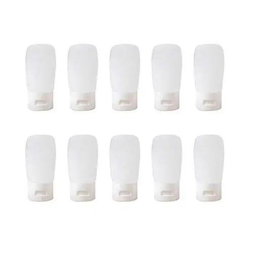 10PCS Empty Cosmetic Soft Tube With Flip Cap Refillable Squeeze Bottle Portable Travel Set Women Lady Makeup Container Vials For Shampoo Shower Gel Facial Cleanser Body Cream Lotion (30ml/1Ounce)