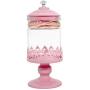 Christmas Glass Jar Candy Sugar Storage Bowl Glass Bottle Wedding Gift Hollow Home Decoration Accessories Halloween Candy Jar,White
