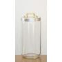 Italo Ottinetti Glass Jar Matte Finish Aluminium Lid Copper Handle 1.5 Litre Aluminum, Metallic, One Size