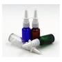 3Pcs Empty Amber Glass Nasal Spray Bottle Fine Mist Sprayers Atomizers For ​​Medical Injection Saline Water Makeup Water Perfume Storage Container size 15ml/0.5oz