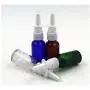 Bouteilles de pulvérisation nasales en verre ambrées 3 pièces 5ml Remplissage portable pour échantillons de voyage, aromathérapie, parfum, pot de conteneur pour eau salinique médicale.