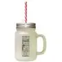Black GrandpaS House Rules Spoiling Mandatory Frosted Glass Mason Jar With Straw Black GrandpaS House Rules Spoiling Mandatory Frosted Glass Mason Jar With Straw