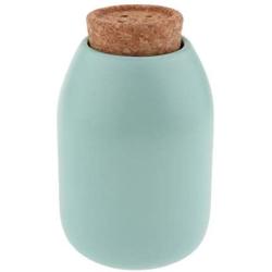 Kitchen Canister, Food Storage Container, Ceramic Pot Jar for Cereal Tea Sugar Serving - Light Green-M(Button Top)