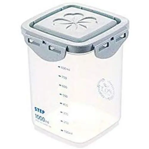 Boîte de rangement en plastique empilable pour aliments, pot scellé, rangement de cuisine, rangement de frigo, boîte de rangement pour nouilles, céréales, LPC8178 (1000ML) Boîte de rangement en plastique empilable pour aliments, pot scellé, rangement de cuisine, rangement de frigo, boîte de rangement pour nouilles, céréales, LPC8178 (1000ML)