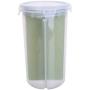 Home Kitchen Storage Jar Sealed Anti Moisture Sorting Grids Beans Rice Grain Cereal Snacks Dried Fruit Cans 5 L Container Box,L Green
