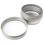 24PCS Round Metal Aluminium Tin Jar Pot Bottle Container Cans for Nail Art Lip Balm Cream Beauty Products Makeup DIY Cosmetic Container Case (5ml/ 0.17oz)