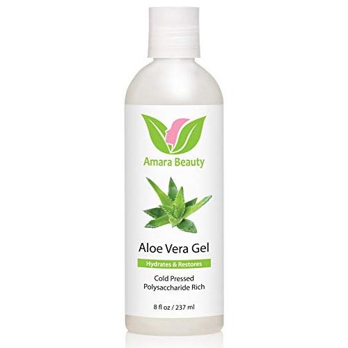 Aloe Vera Gel from Organic Cold Pressed Aloe for Face, Body, and Hair, 8 fl. oz.