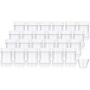 Natural Spice Sifter Jar with Airtight White Lids holds 1 oz / 30 ml / 28 grams each (24 pack) + Measuring Cup