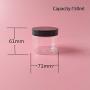 Pet Plastic Clear Jar Container Storage Cosmetic Oil Cream Food 50ml 100ml 150ml