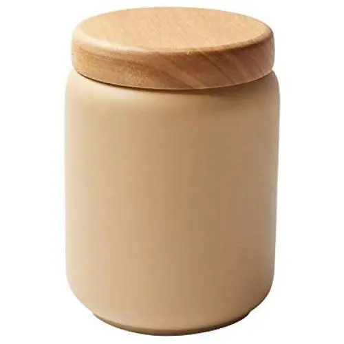 Bocal en céramique sans plomb 1Pc avec couvercle en bois étanche, idéal pour les bonbons, les biscuits, le sucre, le café, l'avoine, le thé (1000ML) Bocal en céramique sans plomb 1Pc avec couvercle en bois étanche, idéal pour les bonbons, les biscuits, le sucre, le café, l'avoine, le thé (1000ML)