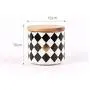 Round Ceramics Diamond Lattice Sealed Tank Tuba Storage Candy Jar Food Sugar Coffee Container Kitchen Canister Cereal Dispenser,C
