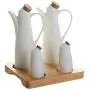 LQQGXLCondiment bottle, jar condiment storage box Spice jar Oil dispenser Ceramic sugar bowl condiment jar set olive oil vinegar syrup bottle dispenser