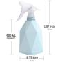 Runrar Plastic Spray Bottle, Watering Can, Plant Flower Succulent Watering Bottle, Plant Mister, Indoor Outdoor Planting Sprayer, Handheld Spray Bottles for Garden Plants 0.6L/20(Blue)