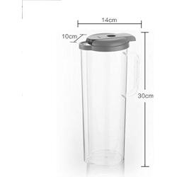 Kitchen Transparent Noodle Storage Tank Storage Tank With Handle Sealed Cans Kitchen Grain Jar (Color : Red)
