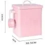 Pet Food Storage Container Holds 6lbs, Lid Airtight Seal,Ideal For Keeping Dog Biscuits Dry Cat Food Bird Seed Trill Grains (Color : Pink) Pet Food Storage Container Holds 6lbs, Lid Airtight Seal,Ideal For Keeping Dog Biscuits Dry Cat Food Bird Seed Trill Grains (Color : Pink)