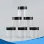XICHEN (24 Pieces) 10G/10ML Clear Plastic Cosmetic Round Container Jars with BLACK Lids XICHEN (24 Pieces) 10G/10ML Clear Plastic Cosmetic Round Container Jars with BLACK Lids