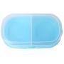SONGLIN Simple Multi-Function Double Grid Storage Box Vagetables Fruit Food Pantry Storage Box Kitchen Accessories,Blue