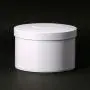 Boîte Métallique Ronde Fermée Portable pour Thé Café Sucre Épices Rangement Cuisine Maison, Blanche Boîte Métallique Ronde Fermée Portable pour Thé Café Sucre Épices Rangement Cuisine Maison, Blanche