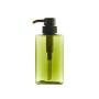 3Pcs 280ml/9.5oz Green Empty Refillable Pump Bottles Rectangle Shampoo Shower Gel Lotion Cream Toner Fluid Containers Cosmetic Dispense Sample Vials Boxes Tins for Travel