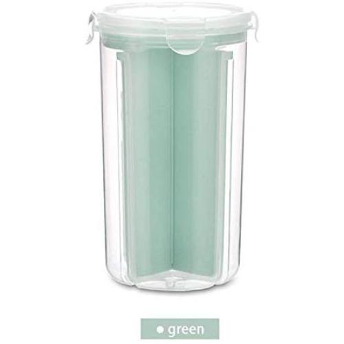 Kitchen Storage Organization Bottles Jars Food Grains Boxes Rice Flour Storage Jar Noodle Container Box Seal Tank,Green