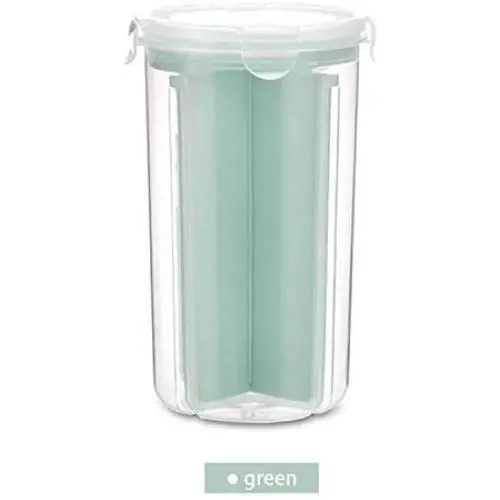 Bouteilles Pots Rangement Cuisine Graines Riz Farine Récipient Nouilles Boîte Joint Vert