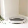 zhangwei Plastic Non-Slip Turntable Condiment Holder Cupboard Revolving Storage Tray for Kitchen Bathroom Rotatable Spice Jars Rack