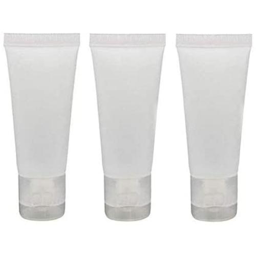 12PCS 100ML 3.4OZ Empty Transparent Refillable Plastic Soft Tube Makeup Container for Shampoo Cleanser Shower Gel Body Lotion Bottle Jars