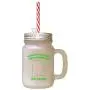 Grünes Paradies' Coolste Neue Mexikanische Freundin – NM Frostiges Glas Mason Jar mit Strohhalse