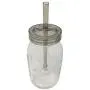 Glasensatz Mason Jar - (1) 32oz Regular Mouth Ball Mason Jar mit (1) Trinkdeckel & Strohhalme, (1) Lagerdeckel, (1) Metalldeckel & Bänder, und (1) Spirit Quest Supplies Large Jar Opener
