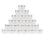 FAYERXL 20 ml White Cosmetic Containers 20pcs DIY Sample Jars Tiny Makeup Sample Containers with lids