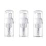 3PCS 30ML 1OZ Transparent Empty Plastic Bubble Bottle Mousse Shower Gel Jar Foaming Pot Portable Refillable Durable Cosmetic Container for Travel Vacation Camping Daily Life