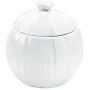 Ceramic Tea Jar, Pure White Cotton Ball Container Food Small Ceramic Jar