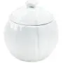 Ceramic Tea Jar, Pure White Cotton Ball Container Food Small Ceramic Jar