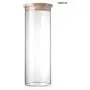 Tklets78 Kitchen Storage & Organization Safe Clear Borosilicate Glass Jar with Lid, Canister for Food 16.9 fl oz (500 ml)