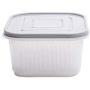 Green Onion Crisper，Fruit Green Onion Preservation Box Garlic Refrigerator Portable Plastic Fruit and Vegetable Container, Refrigerator Storage (gray)