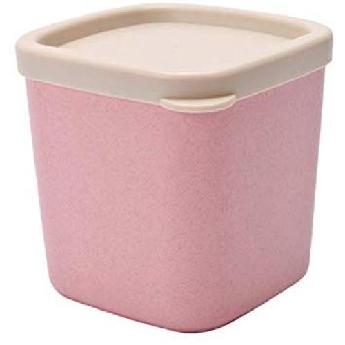 BESTONZON Sealed canister jar food storage container with lid moistureproof box for fruits grain spice(pink)