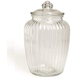 Excelsa Chic Glass Jar, Glass, Transparent, 15 x 15 x 24.5 cm