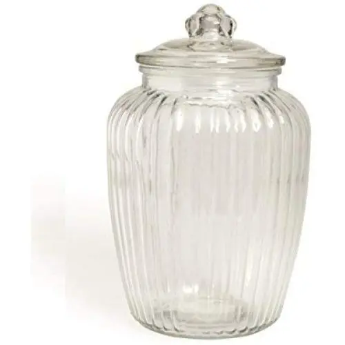 Exquisiter Glasbehälter, Glas, Transparent, 15 x 15 x 24,5 cm